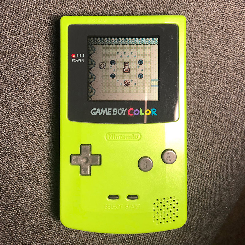 Untitled GB Game running on a GameBoy